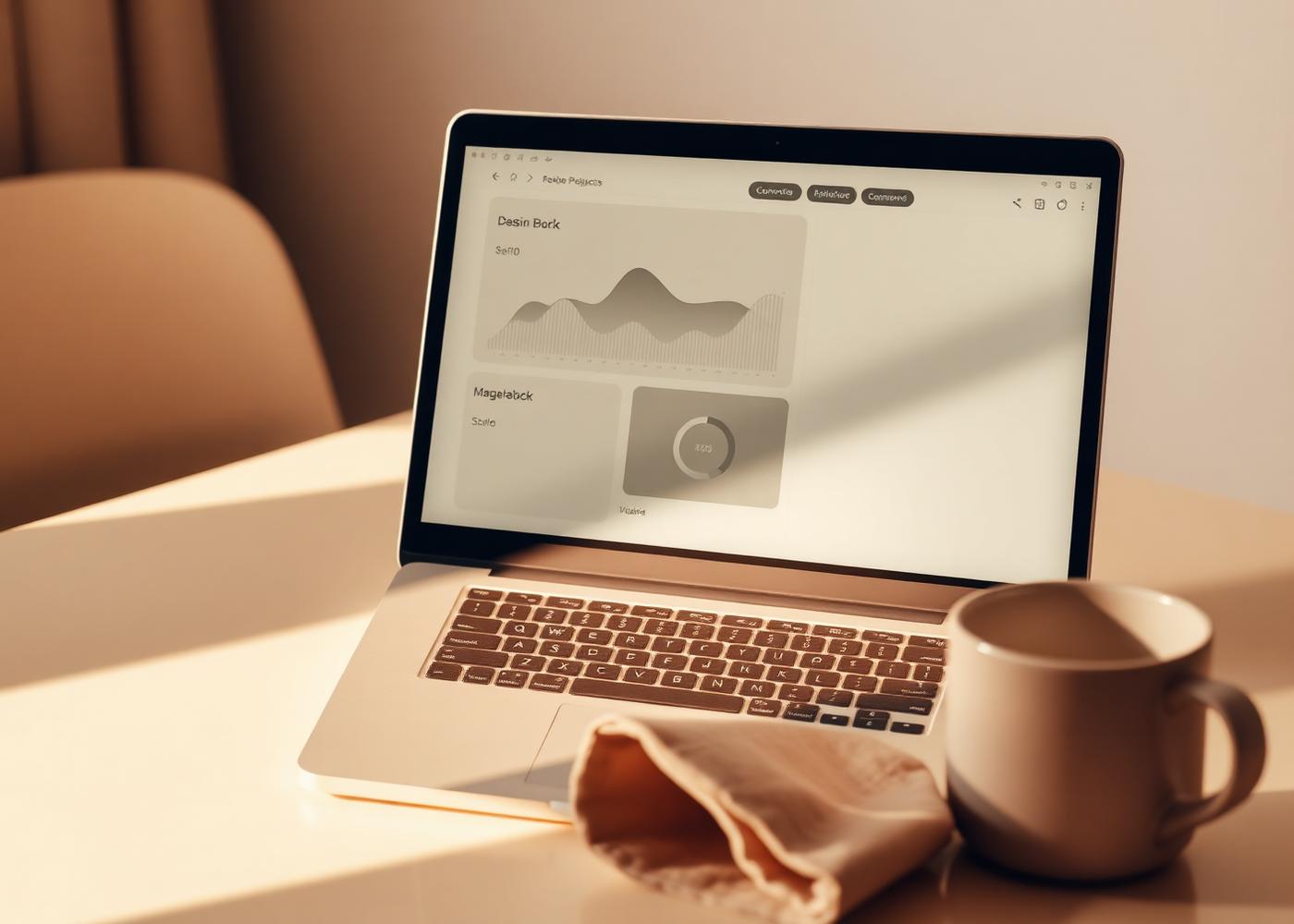 Client dashboard mockup